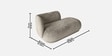 Elite Elegance Suede 2 Seater Sofa In Mouse Grey Colour