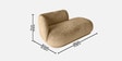 Elite Elegance Suede 2 Seater Sofa In Soft Sand Colour