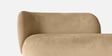 Elite Elegance Suede 2 Seater Sofa In Soft Sand Colour