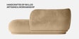 Elite Elegance Suede 2 Seater Sofa In Soft Sand Colour