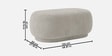 Elite Elegance Suede Ottoman Bench Beige