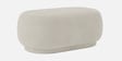 Elite Elegance Suede Ottoman Bench In Cream Colour
