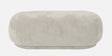 Elite Elegance Suede Ottoman Bench In Cream Colour