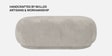 Elite Elegance Suede Ottoman Bench In Grey Colour