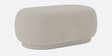 Elite Elegance Suede Ottoman Bench In Grey Colour