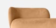 Elite Elegance Velvet Fabric 2 Seater Sofa In Beige Colour