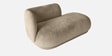 Elite Elegance Velvet Fabric 2 Seater Sofa In Mouse Grey Colour