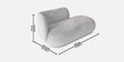 Elite Elegance Velvet Fabric 2 Seater Sofa In Soft Grey Colour