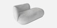 Elite Elegance Velvet Fabric 2 Seater Sofa In Soft Grey Colour