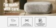 Elite Elegance Velvet Fabric Ottoman Bench In Grey Colour