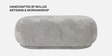 Elite Elegance Velvet Fabric Ottoman Bench In Grey Colour