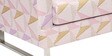 Madrid 3 Seater Velvet  Sofa In Abstract Print 