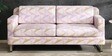 Madrid 3 Seater Velvet  Sofa In Abstract Print 