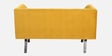 Ellory Velvet 2 Seater Sofa In Mustard Yellow Color