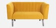 Ellory Velvet 2 Seater Sofa In Mustard Yellow Color
