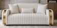 Elowen Fabric 3 Seater Sofa Set In Beige And Gold Colour