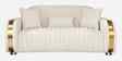 Elowen Fabric 3 Seater Sofa Set In Beige And Gold Colour