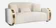 Elowen Fabric 3 Seater Sofa Set In Beige And Gold Colour