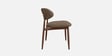 Corka Boucle Fabric Settee In Dark Brown Colour