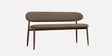Corka Boucle Fabric Settee In Dark Brown Colour