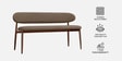 Corka Boucle Fabric Settee In Dark Brown Colour