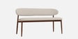 Rougeon Velvet Settee In Beige Colour