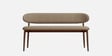 Heritage Boucle Fabric Settee In Brown Colour Heritage Boucle Fabric Settee In Brown Colour