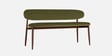 Corka Boucle Fabric Settee In Moss Green Colour