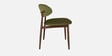 Corka Boucle Fabric Settee In Moss Green Colour