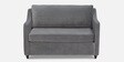 Elvis Velvet 2 Seater Sofa in Grey Colour