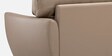 Elvis Leatherette 3 Seater Sofa in Sand Beige Colour