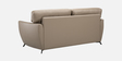 Elvis Leatherette 3 Seater Sofa in Sand Beige Colour