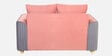 Elysia Water Repellant Velvet 2 Seater Sofa In Blush Pink And Fossil Grey Color