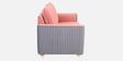 Elysia Water Repellant Velvet 2 Seater Sofa In Blush Pink And Fossil Grey Color