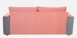 Elysia Water Repellant Velvet 3 Seater Sofa In Blush Pink And Fossil Grey Color