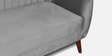 Elza Velvet 2 Seater Sofa in Grey Colour