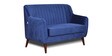 Elza Velvet 2 Seater Sofa in Navy Blue Colour