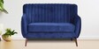 Elza Velvet 2 Seater Sofa in Navy Blue Colour