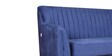 Elza Velvet 2 Seater Sofa in Navy Blue Colour