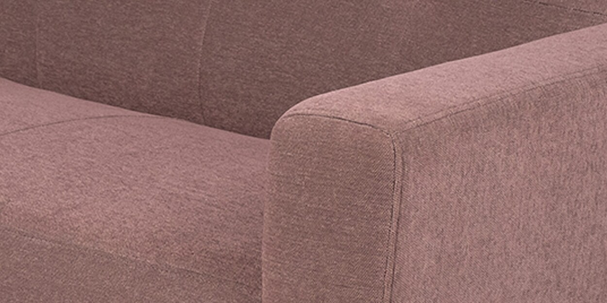 Buy Elegance Fabric 3 Seater Sofa in Mauve Colour Online Modern 3