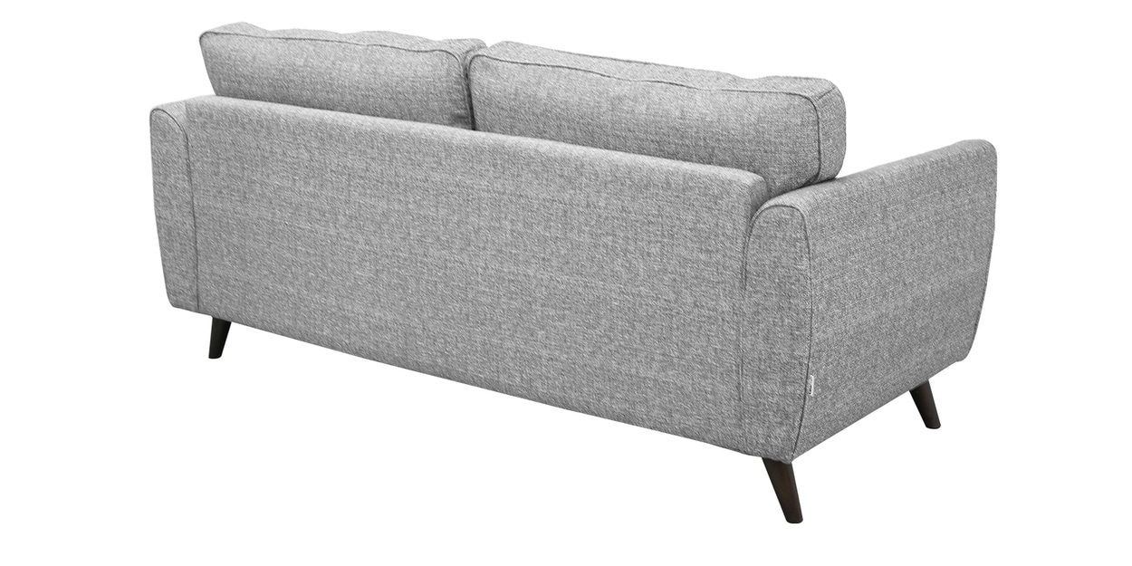 Buy Elina Fabric 3 Seater Sofa In Grey Colour By Casacraft Online Mid
