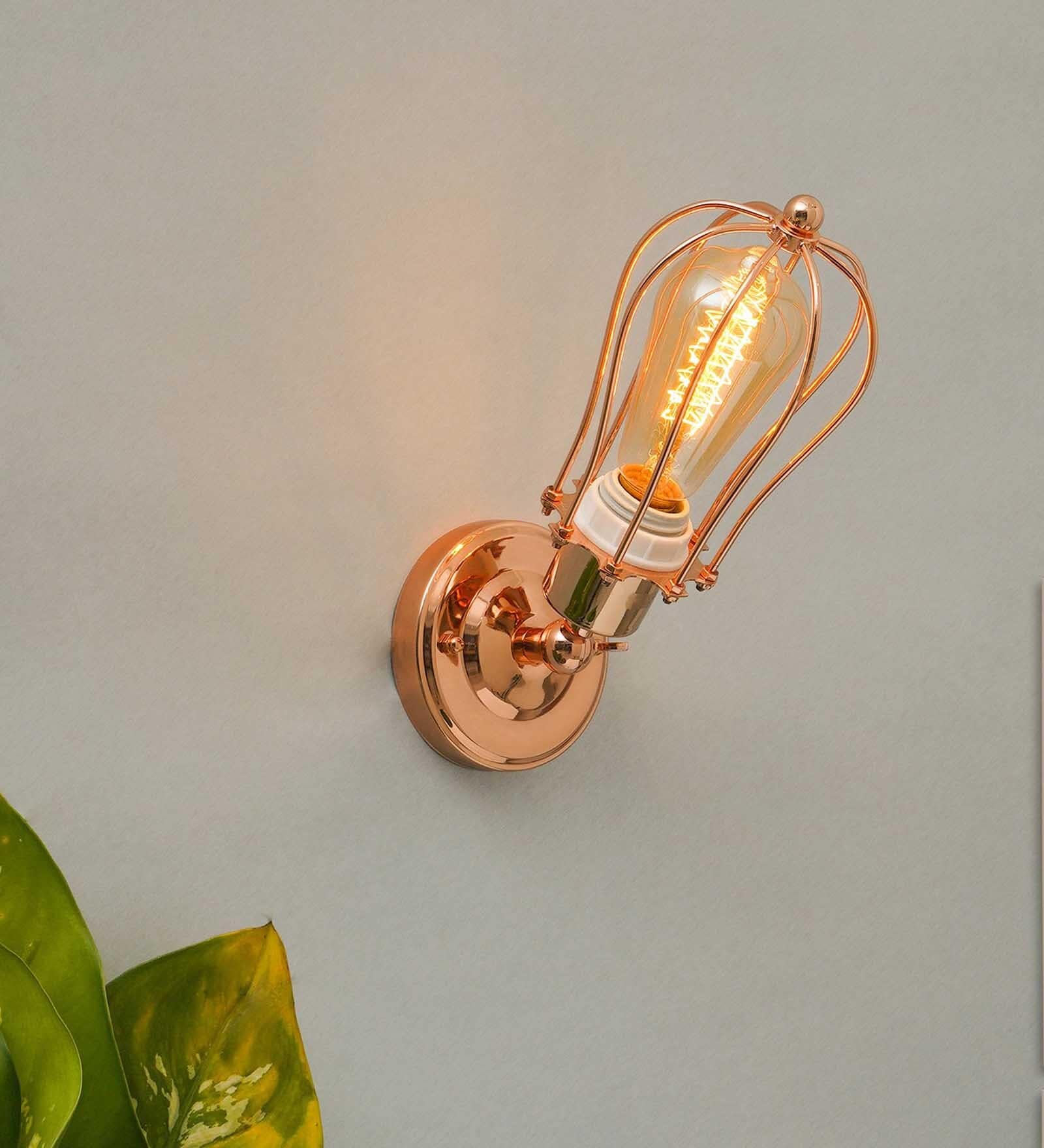 Elbow Metal Novelty Wall Light (Copper Finish)