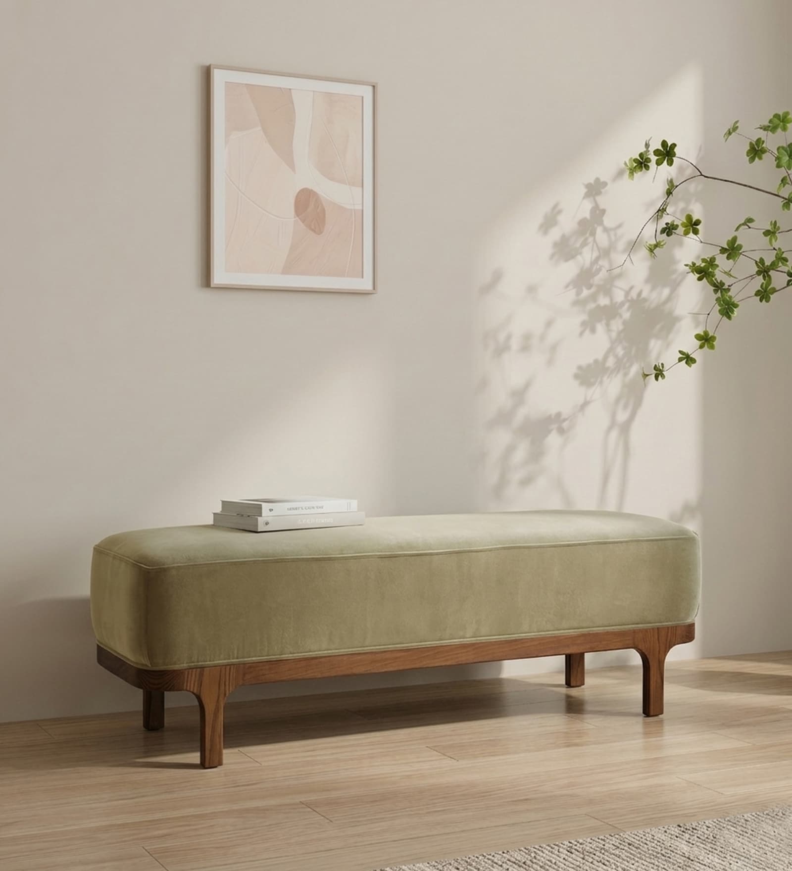 Eldora Slimline Bench In Green Colour