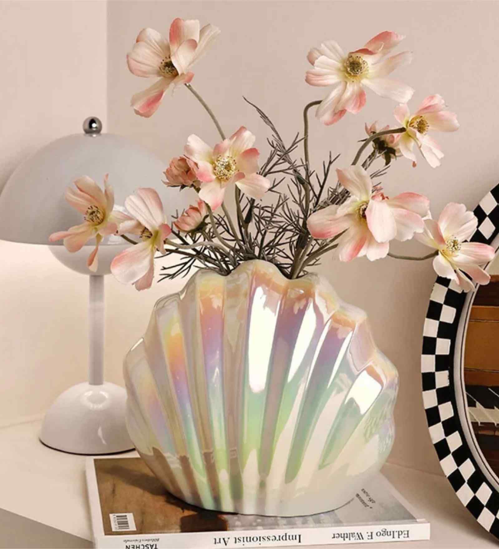 Electroplated Shell Madeleine Vase
