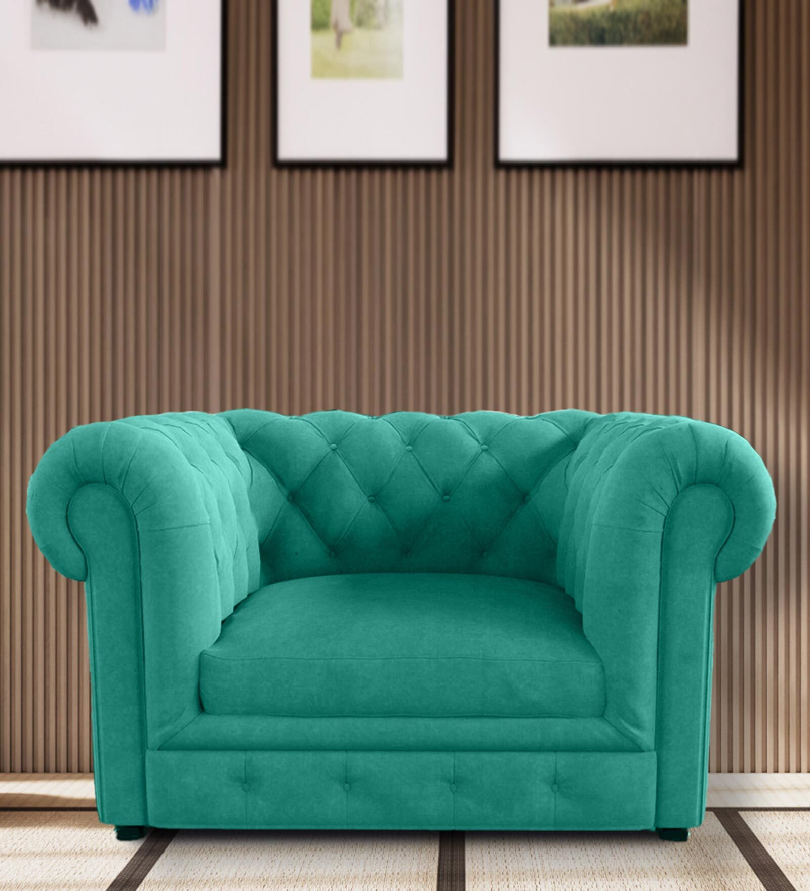 Buy Elegant 1 Seater Sofa In Bottle Green Colour At 50 Off By The Alankarr Pepperfry