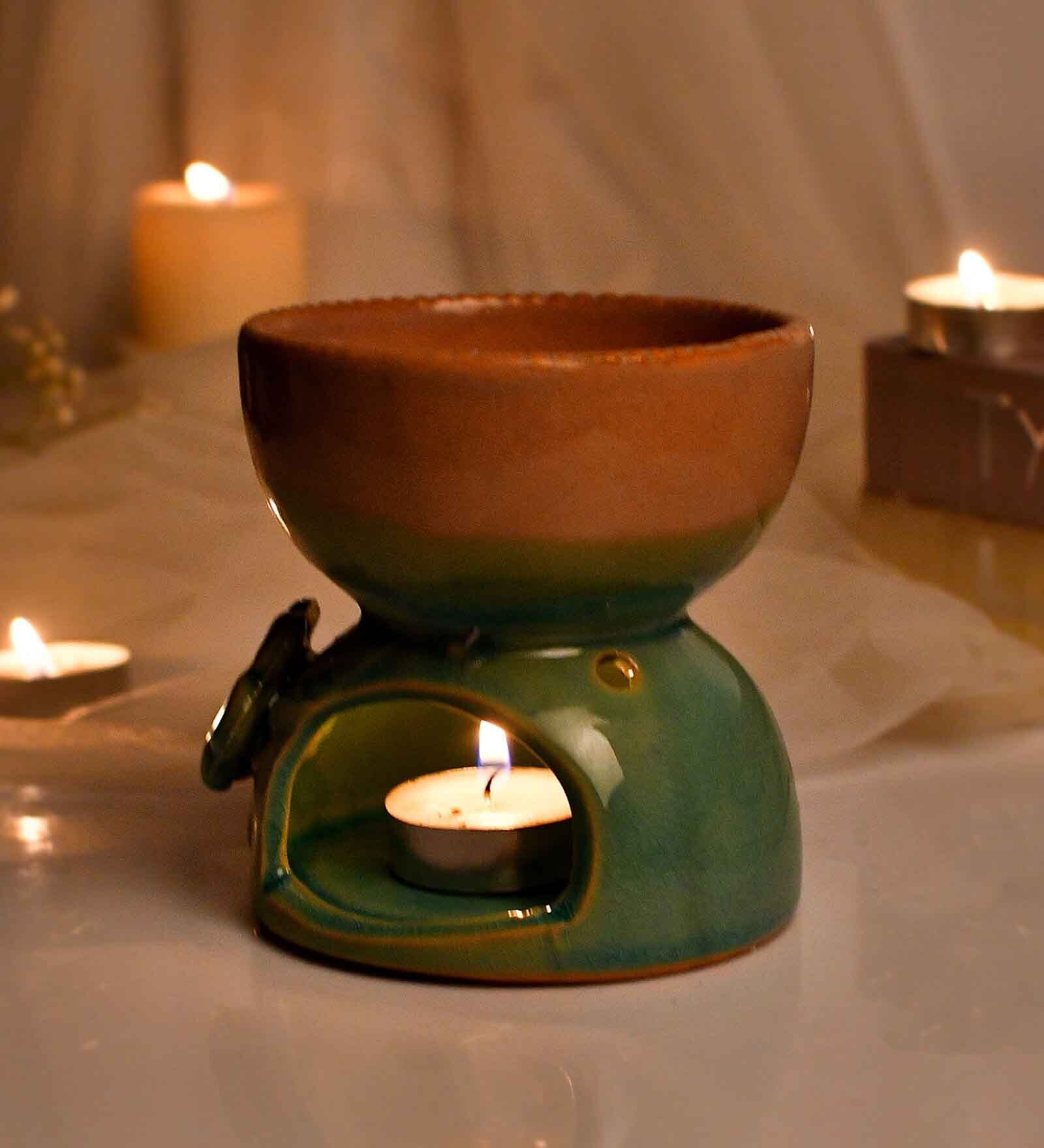 Elegant Floral Pink Ceramic Oil Diffuser