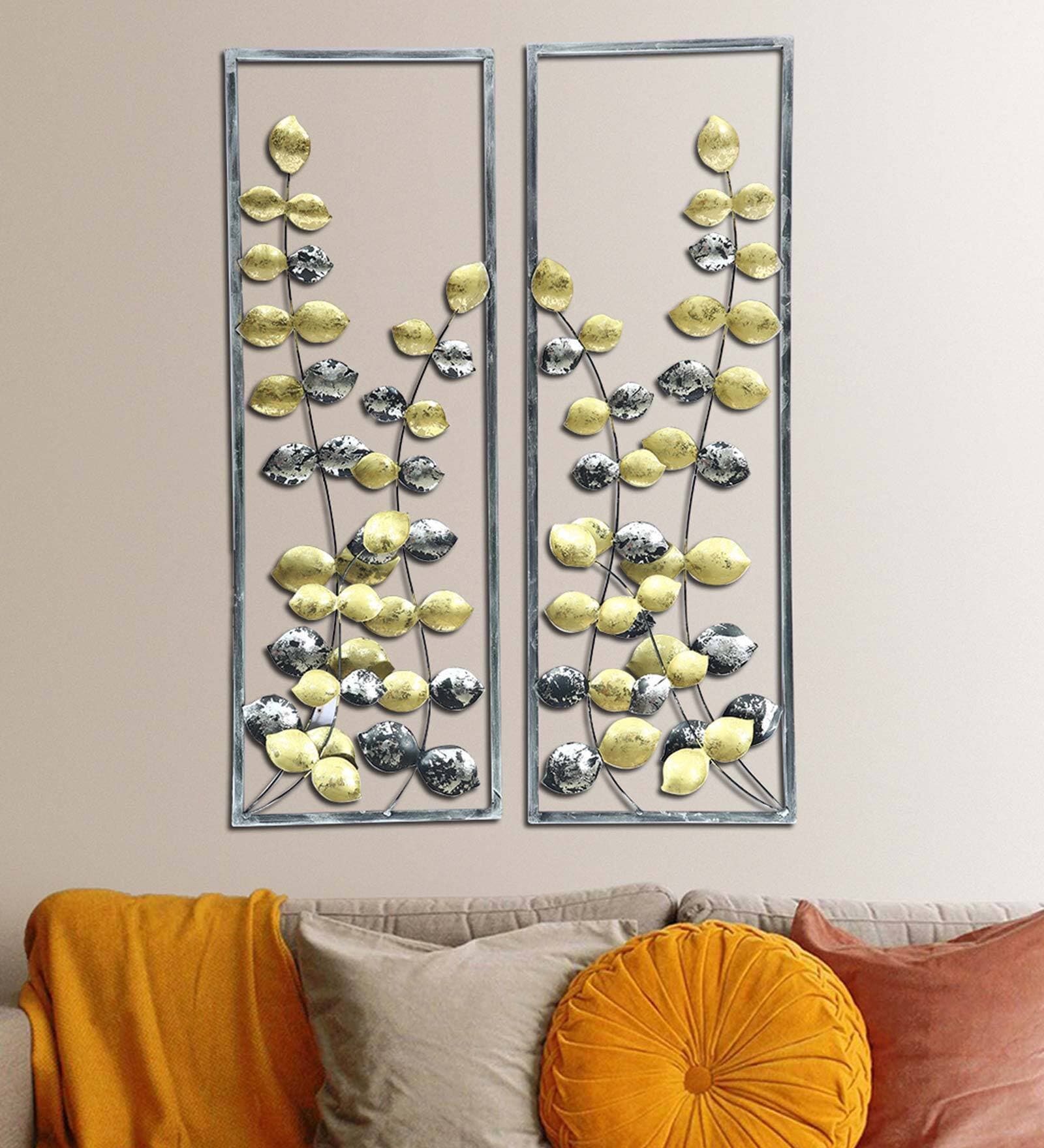 Elegant Leaf Frame Set Wall Decor