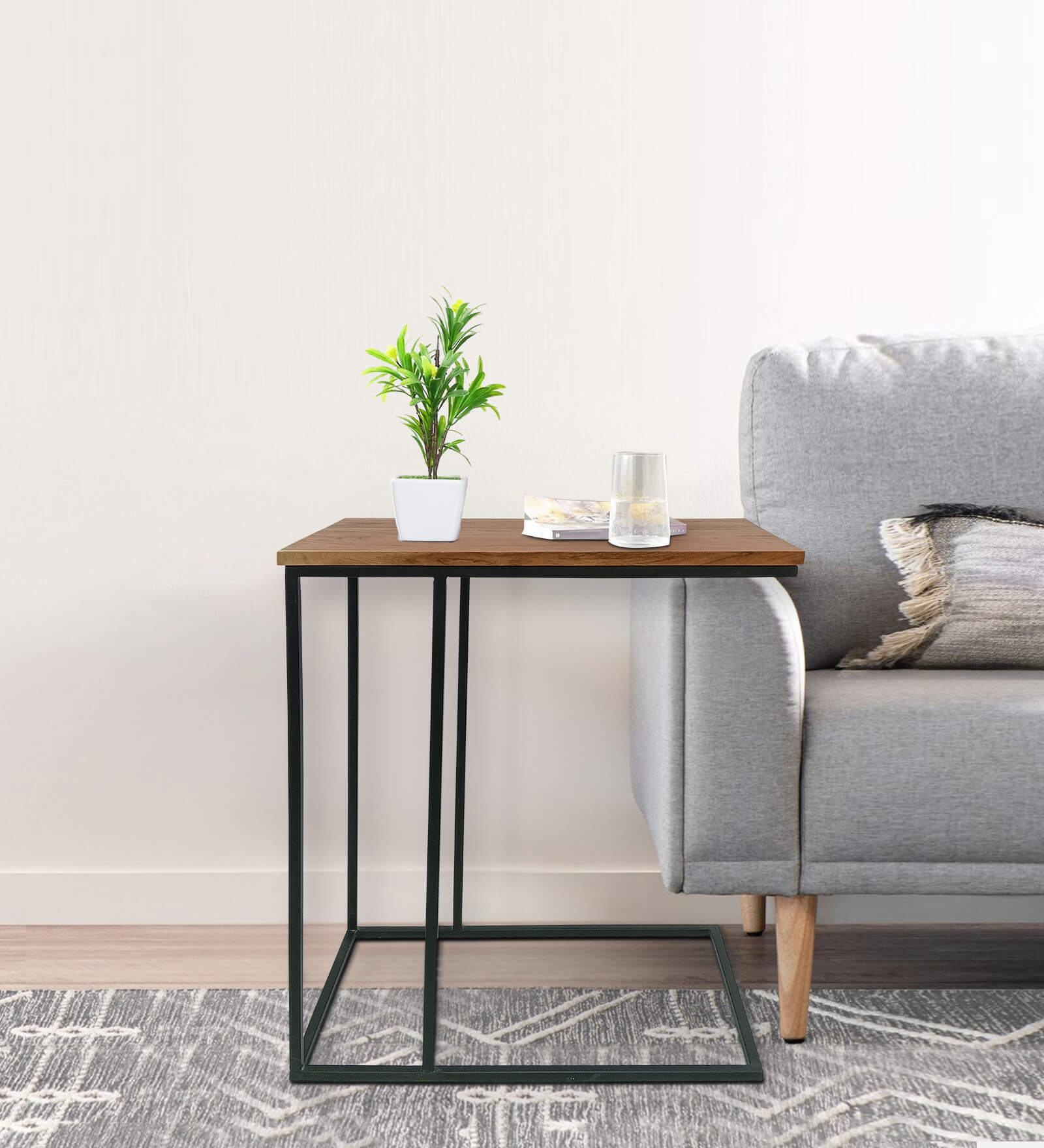 Buy Elegant Metal CShaped Table In Black Colour at 10 OFF by BM