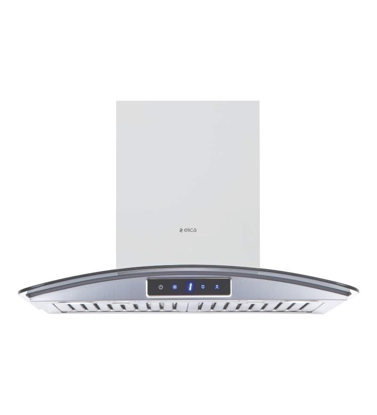 Elica Glace Trim Etb Plus Ltw Tc3V Led 60 CM & 1220 M3/Hr Chimney