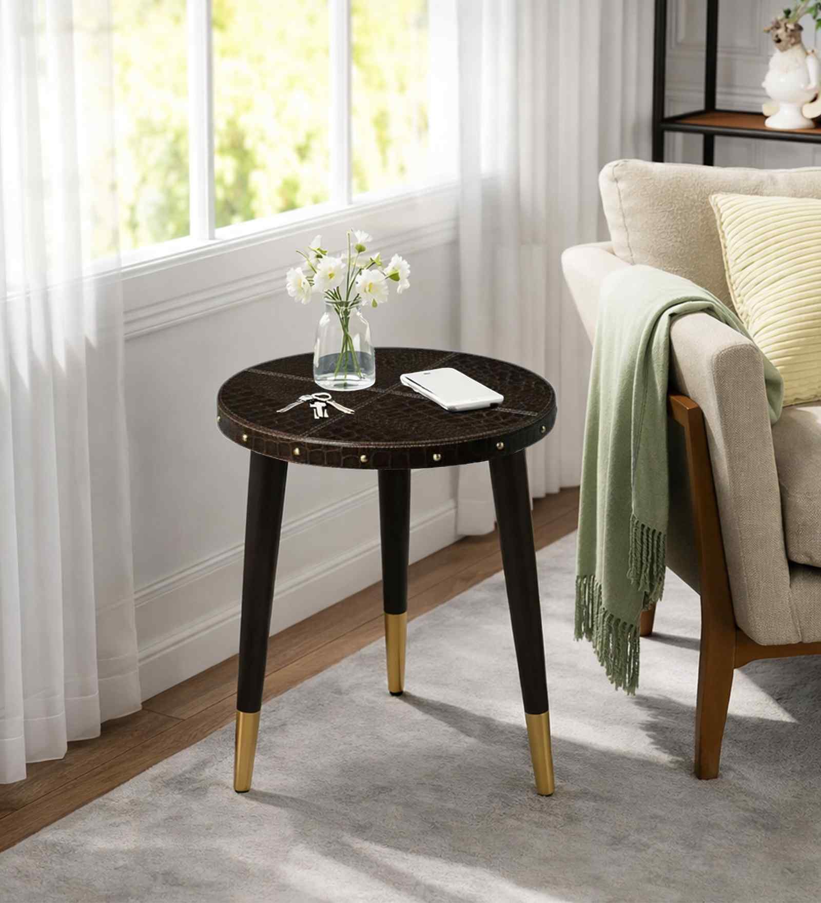 Elijah End Table In Green Finish